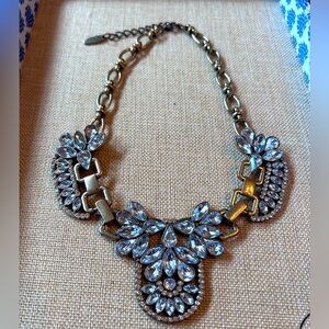 Plunder Design Elegant Gold and Silver Statement Necklace